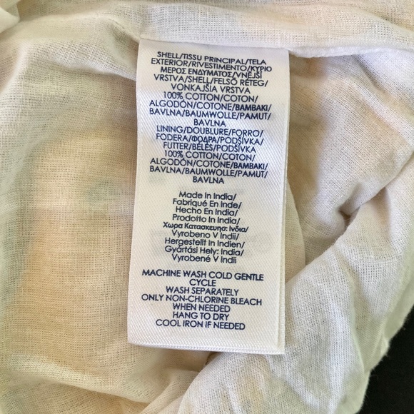 Women’s size medium Chaps yellow and blue paisley/floral patterned long skirt - Picture 5 of 7